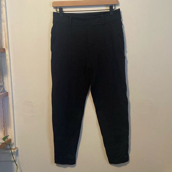 Lululemon Black Pull On Elastic Waist Casual Dress Pants Size 4 - Picture 1 of 7